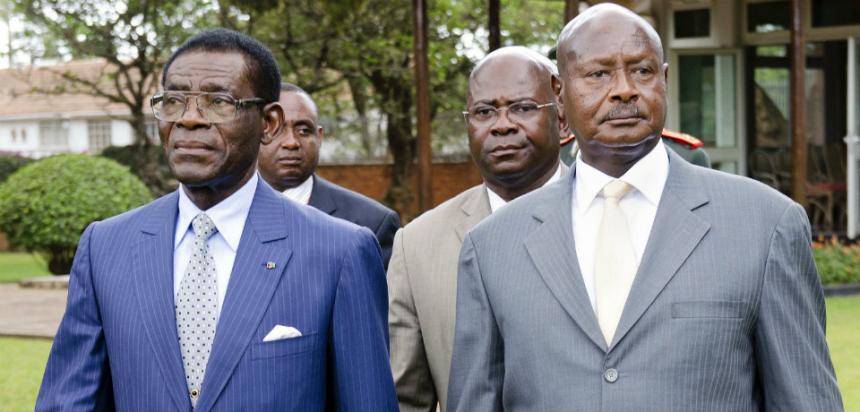 Obiang y Museveni